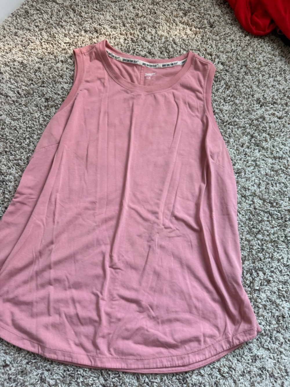 Duluth Trading Co Pink Sleeveless Scoop Neck Tank